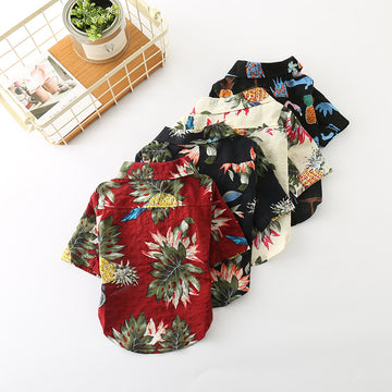 Dog Summer Floral Shirt